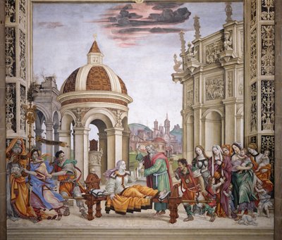 North wall of Strozzi Chapel, The raising of Drusiana by St. John the Evangelist, c.1457-1502 by Filippino Lippi